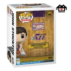 NBA-Utah-Jazz-John Stockton-194-Hobby Con-Funko Pop
