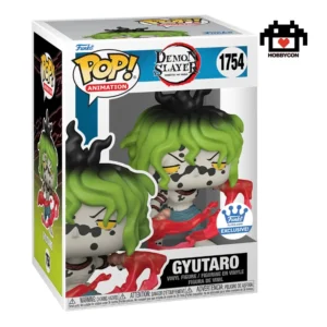 Demon Slayer-Gyutaro-1754-Hobby Con-Funko Pop-Edición Especial