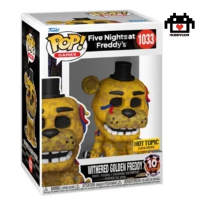 Five Nights At Freddys-Withered Golden Freddy-1033-Hobby Con-Funko Pop-Hot Topic