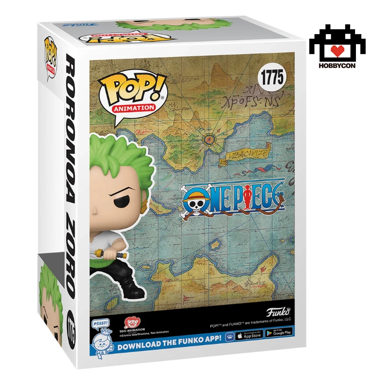 One-Piece-Roronoa-Zoro-1775-Caja-2-Hobby-Con-Funko-Pop One Piece-Roronoa Zoro-1775-Hobby Con-Funko Pop