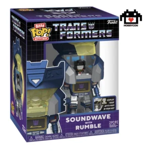 Transformers-Soundwave con Rumble-Hobby Con-Funko Pop-Bitty