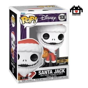 The Nightmare Before Christmas-Santa Jack-1530-Hobby Con-Funko Pop-Hot Topic Holiday