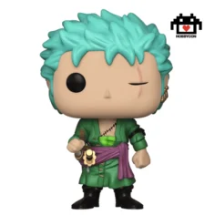 One Piece-Roronoa Zoro-327-Hobby Con-Funko Pop-Kody Trading Exclusive.