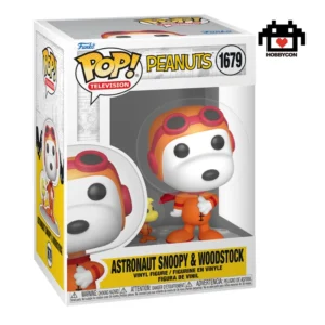 Peanuts-Astronaut Snoopy-Woodstock-1679-Hobby Con-Funko Pop