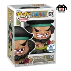 One Piece-Marshall D. Teach-1921-Hobby Con-Funko Pop-Edición Especial-Protector