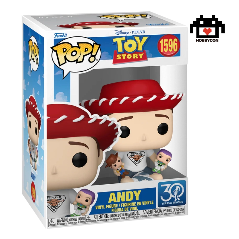 Toy-Story-Andy-1596-Hobby-Con-Funko-Pop Toy Story-Andy-1596-Hobby Con-Funko Pop-30th Anniversary
