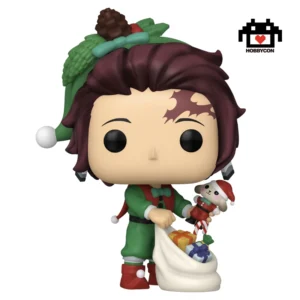 Demon Slayer-Tanjiro Kamado-2032-Hobby Con-Funko Pop Plus-Holiday Anime
