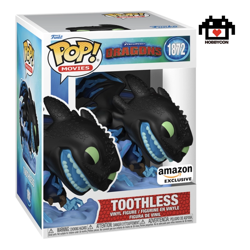 Como-entrenar-a-tu-Dragon-Chimuelo-1872-Caja-Hobby-Con-Funko-Pop How to Train Your Dragon-Toothless-1872-Hobby Con-Funko Pop-Premium-Amazon Prime.