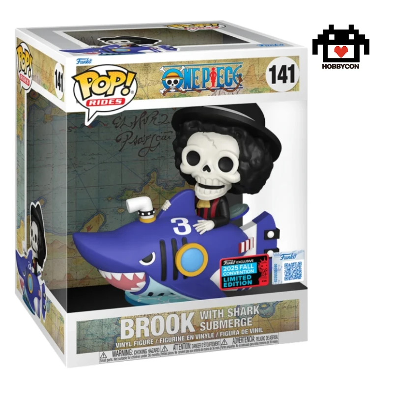 One-Piece-Brook-141-Hobby-Con-Funko-Pop One Piece-Brook-141-Hobby Con-Funko Pop-2025 Fall Convention