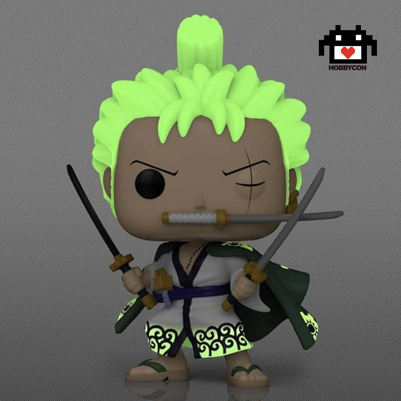 One-Piece-Roronoa-Zoro-923-GITD-Hobby-Con-Funko-Pop One Piece-Roronoa Zoro-923-GITD-Hobby Con-Funko Pop-Volcano X Exclusive.